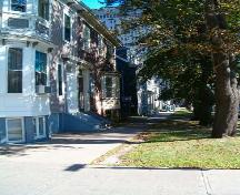 Streetscape from the corner of Spring Garden Road and Carlton Street looking south; Carlton Victorian Streetscape, Halifax, 2005.; Heritage Division, NS Dept. of Tourism, Culture and Heritage, 2005