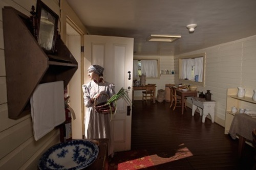 Inside the Commanding Officer's house