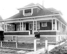 Exterior view of the McBeath House, 1913; Jack McBeath, 1982
Harry Royal Stenton photograph