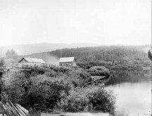 Vue générale du lieu historique national du Canada Fort-McLeod, 1879.; George M. Dawson / Library and Archives Canada | Bibliothèque et Archives Canada / PA-051135