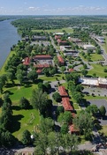 Aerial view of the Royal Military College Saint-Jean; Ministère de la Défense Nationale | Department of National Defence, Caporal L. Brunet