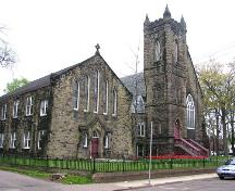 St. John's Anglican Church, apse detail, 2004; Heritage Division, N.S. Dept. of Tourism, Culture and Heritage, 2004